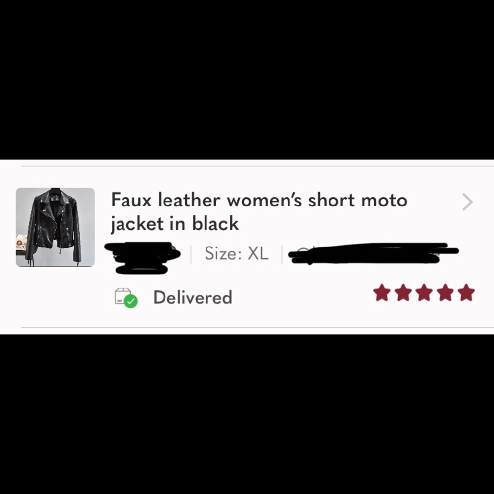 ☘️last 1☘️Vegan leather women’s short moto jacket - Picture 11 of 11